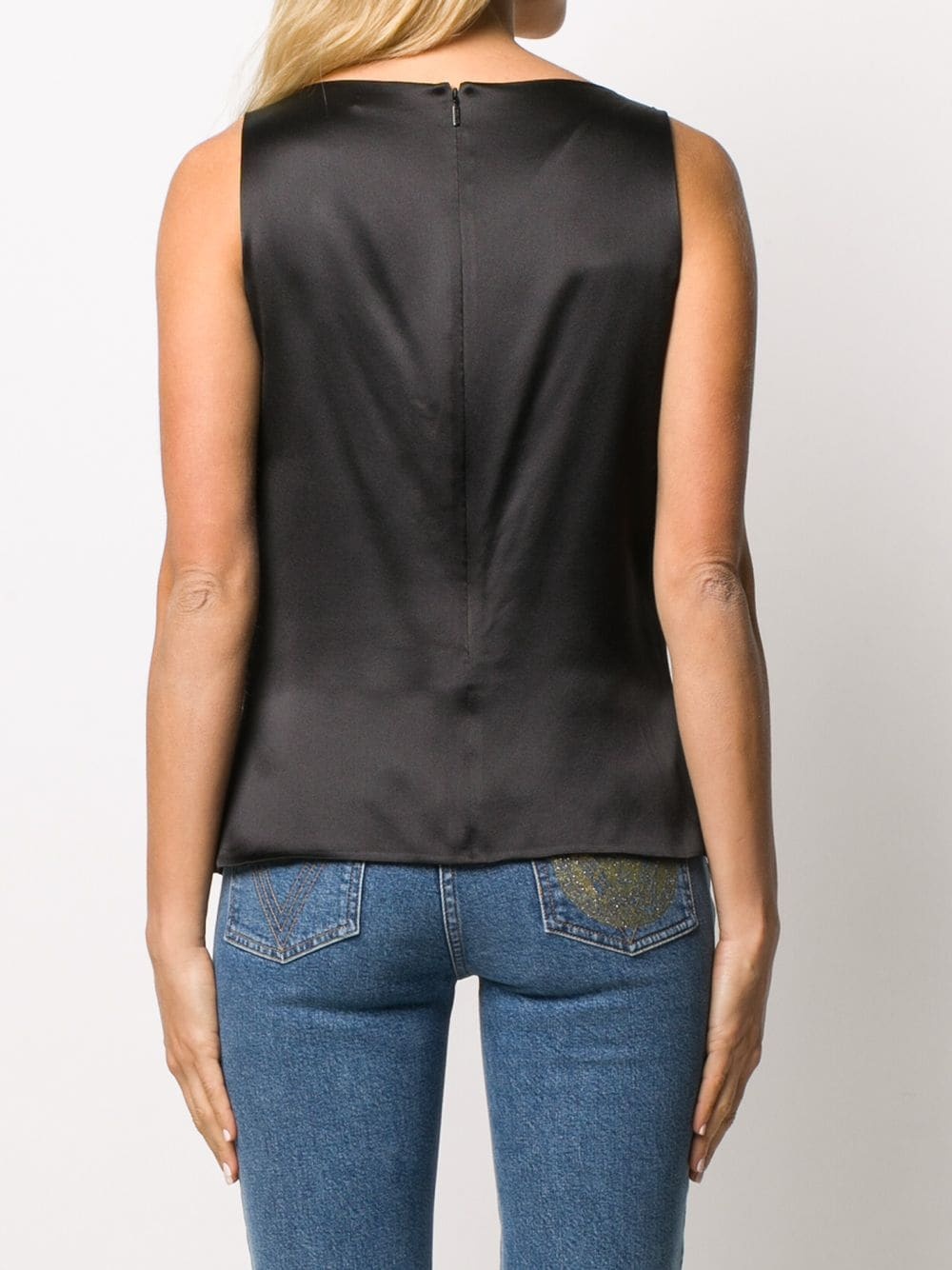 paneled sleeveless top - 4