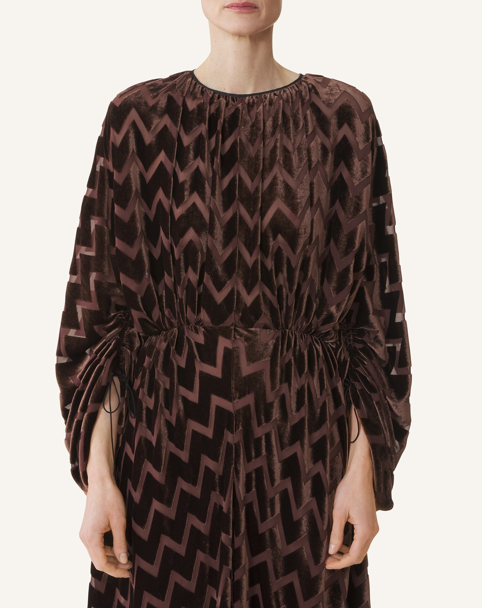 FITTED WAIST MIDI DRESS - 5