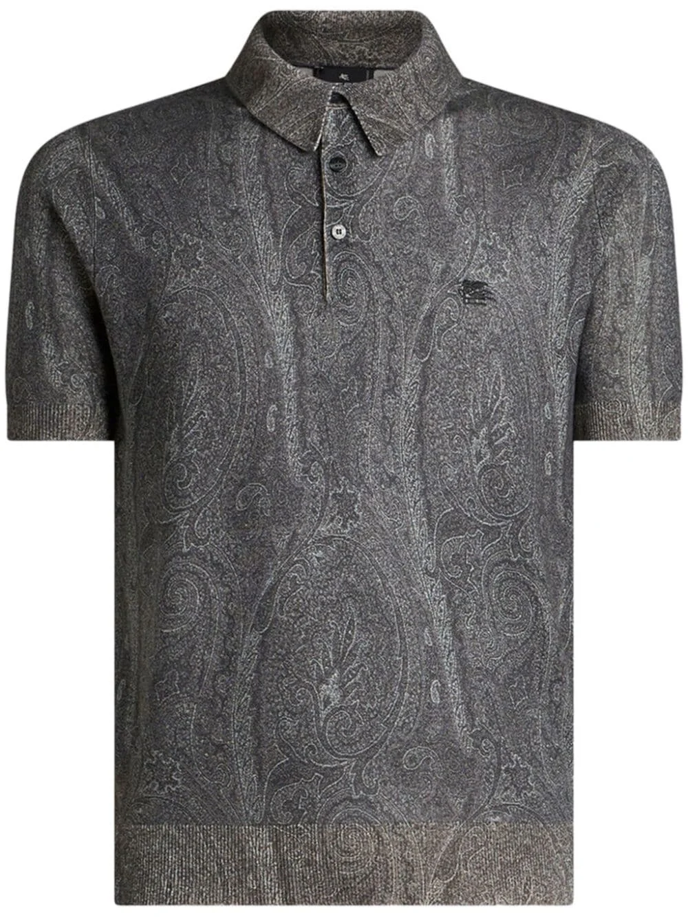 paisley-print polo shirt - 1