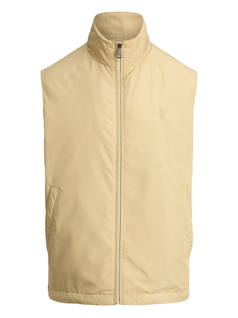zip-up mock-neck gilet 1
