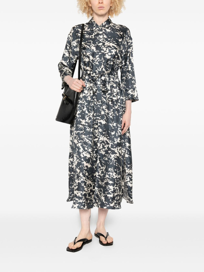 'S Max Mara Leva abstract-print tied-waist maxi dress outlook