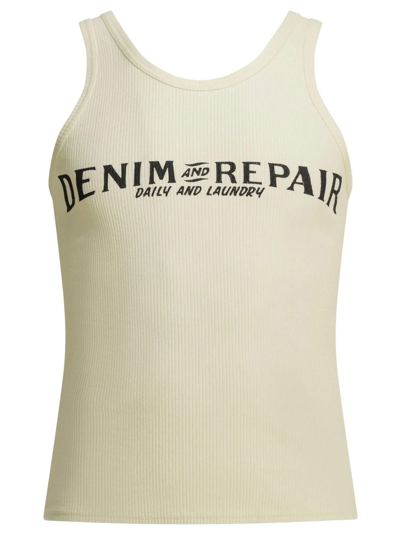 Kapital Denim Repair Tank Top White - 1