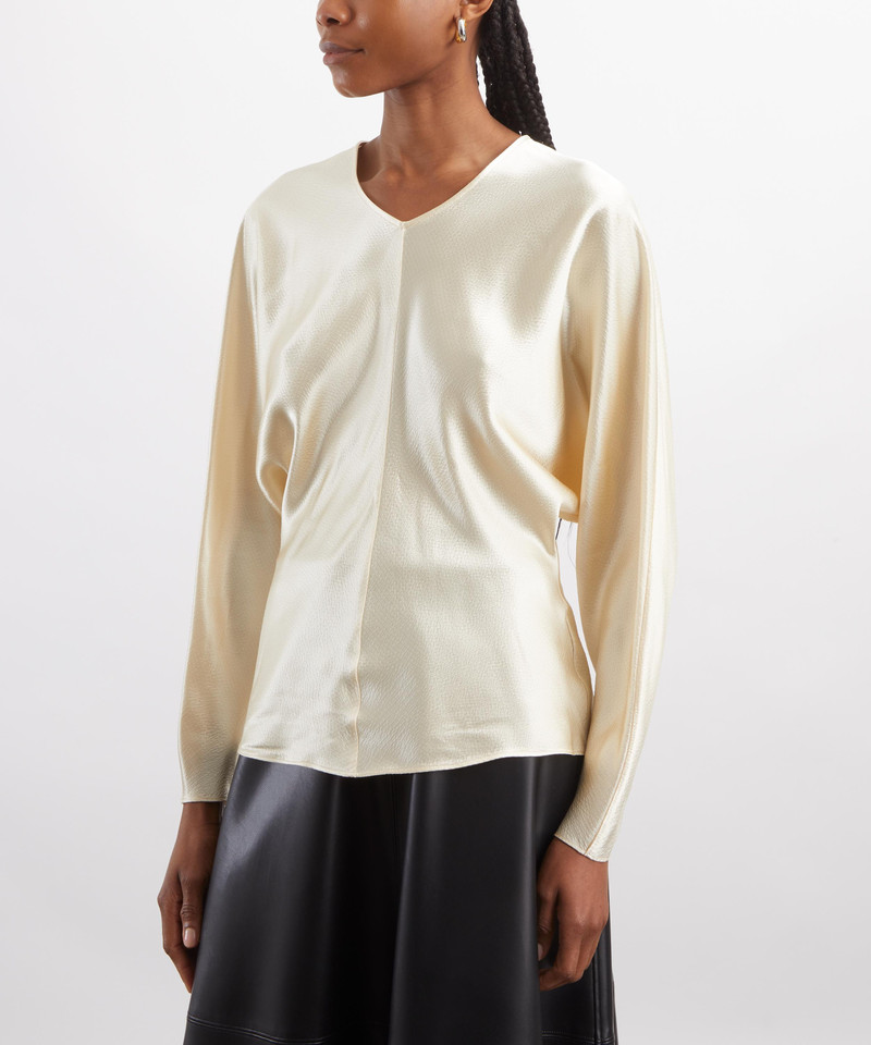FFORME Gemma Cream Satin Top outlook