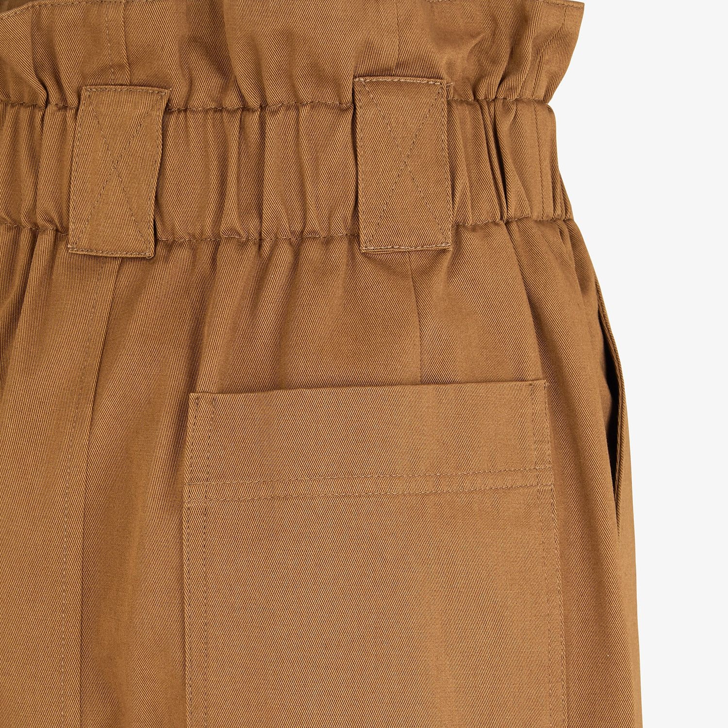 Brown gabardine pants - 3