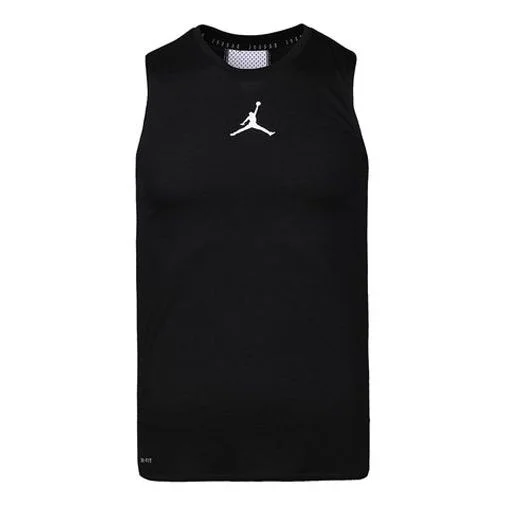 Air Jordan Air Logo Printing Breathable Basketball Vest Black CZ7851-010 - 1