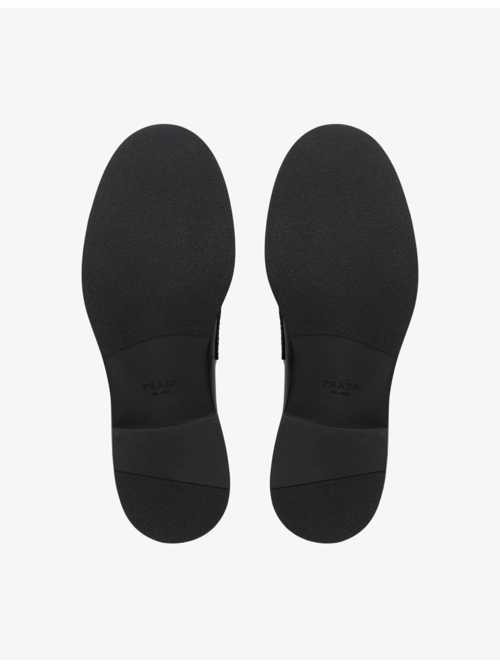 Brand-plaque leather loafers - 5
