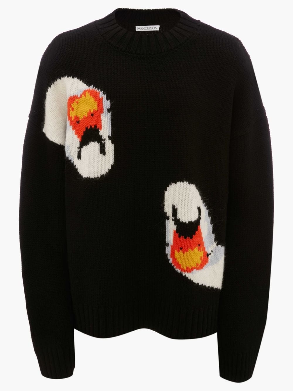 OVERSIZED SWAN CREWNECK JUMPER - 1