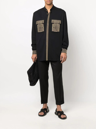 Balmain stud-embellished shirt outlook