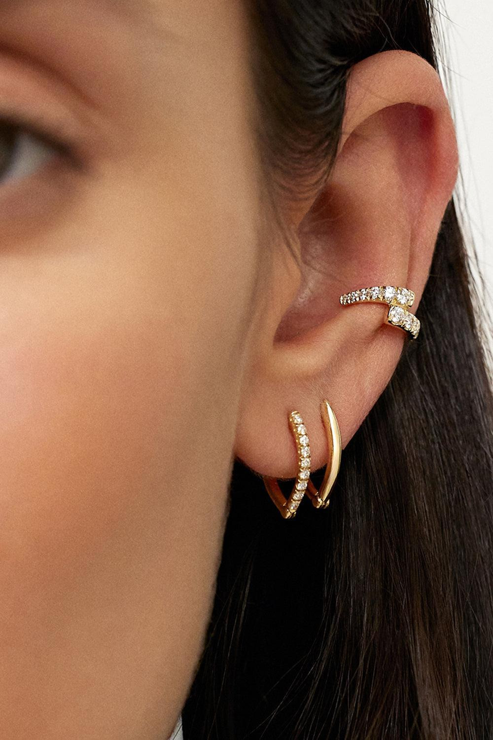 Small Gold Cristina Earrings - 2