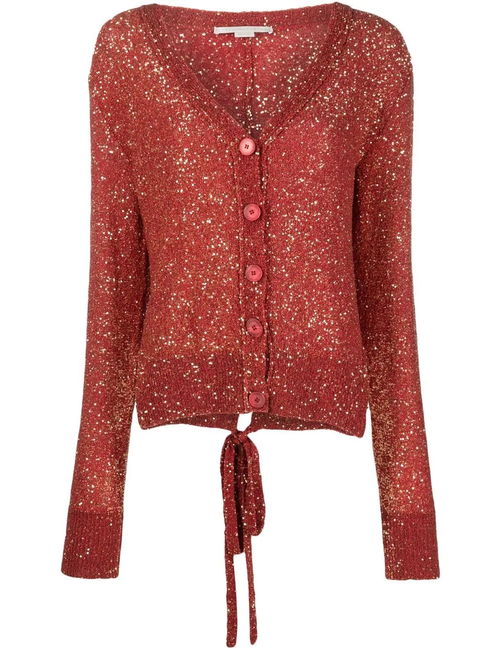 sequin-embellished cardigan - 1