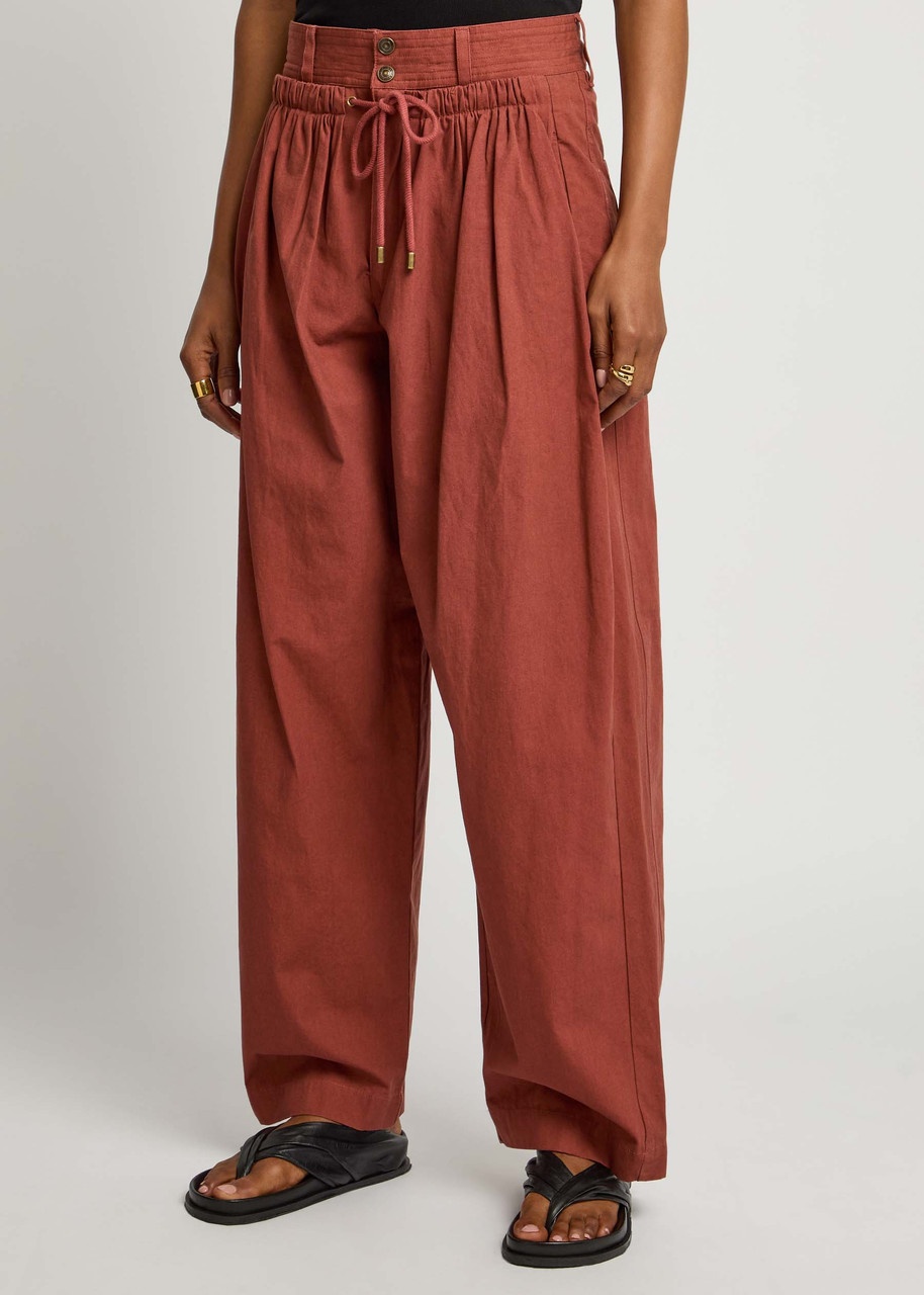 Isabel Marant Inaya Barrel-leg Cotton Trousers - 2