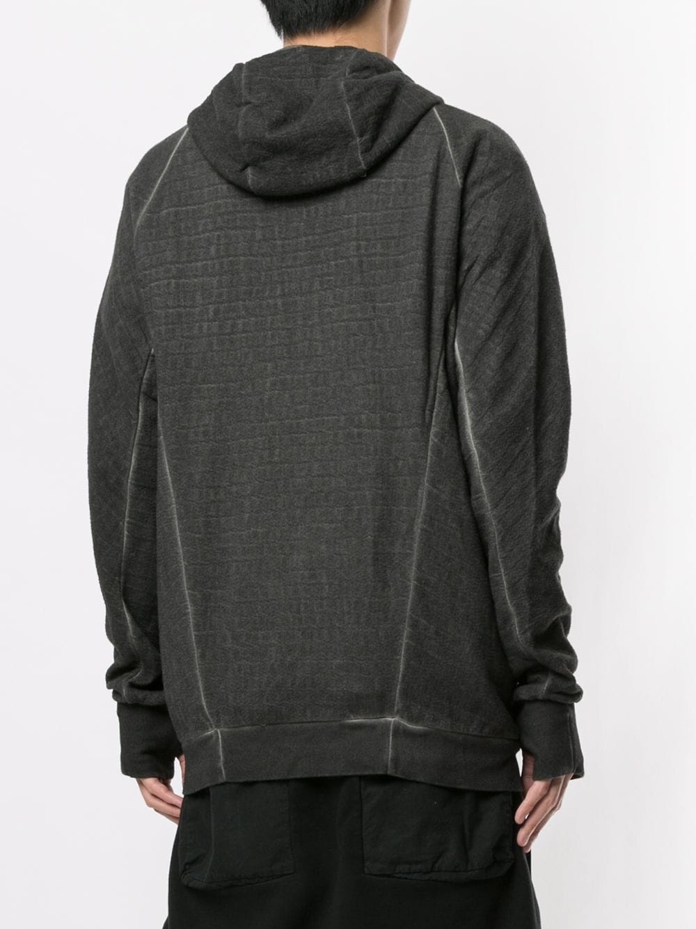 zip-up knitted hoodie - 4