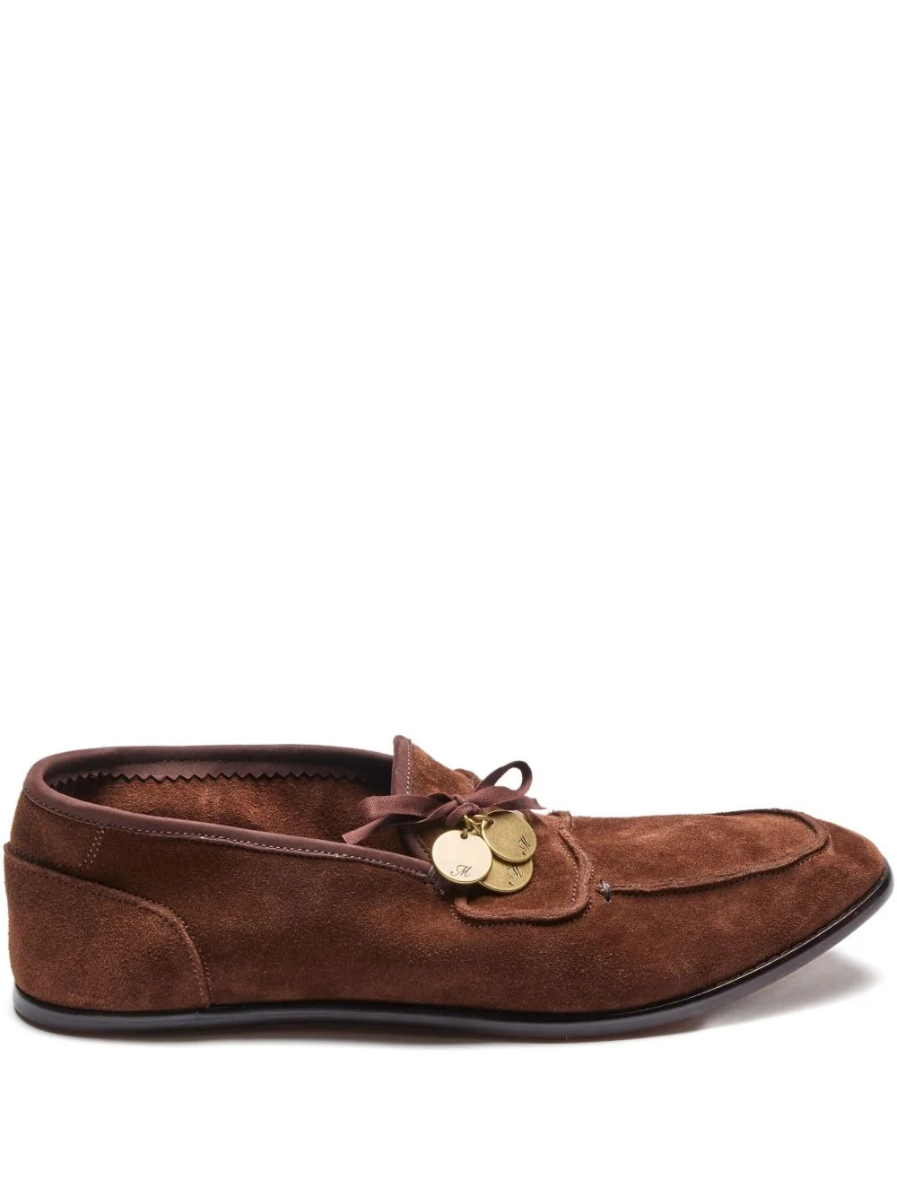 coin-embellished loafers - 1