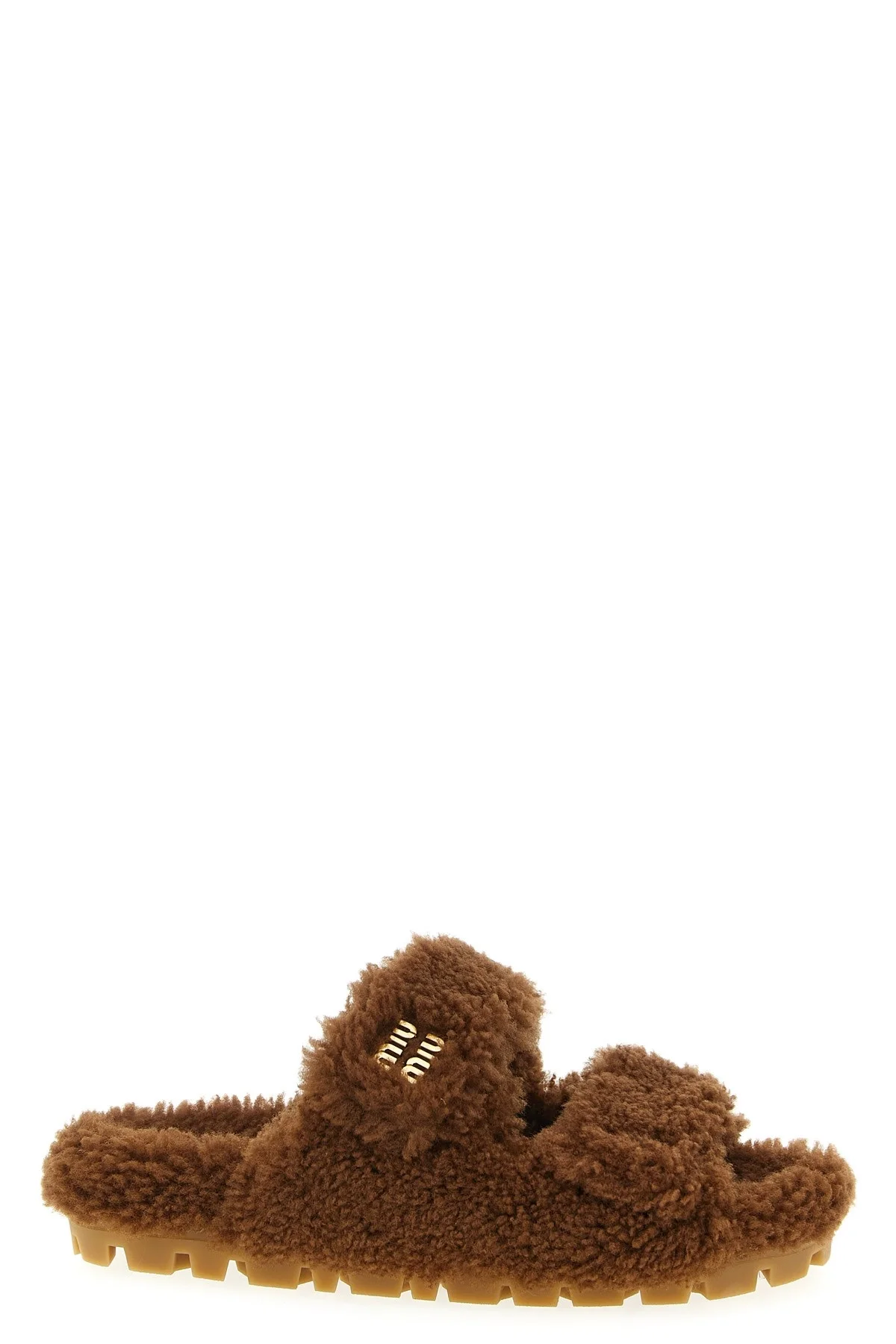 Shearling sandals - 1