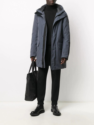 Canada Goose concealed-hood down-feather coat outlook