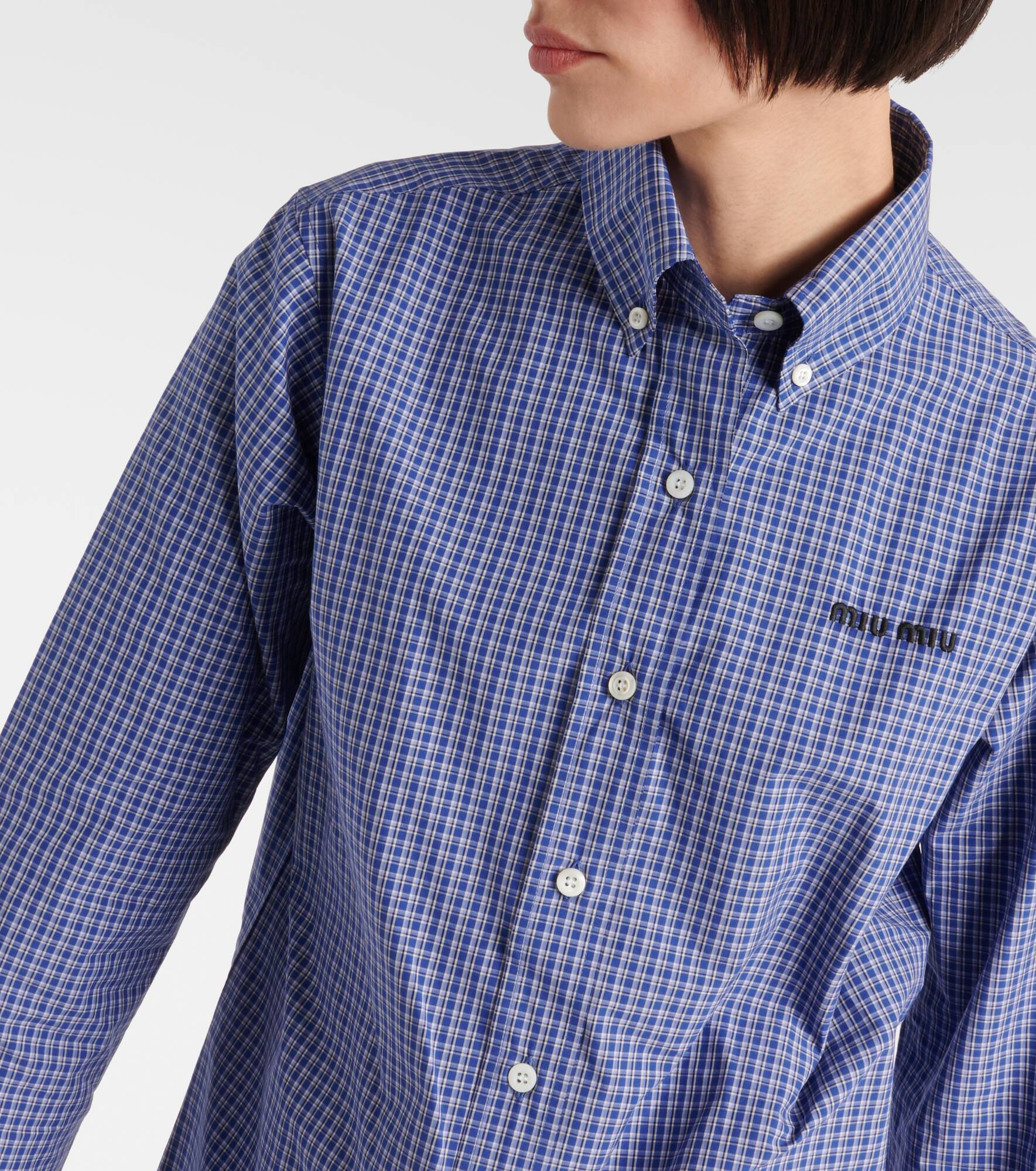 Logo cotton poplin shirt - 4