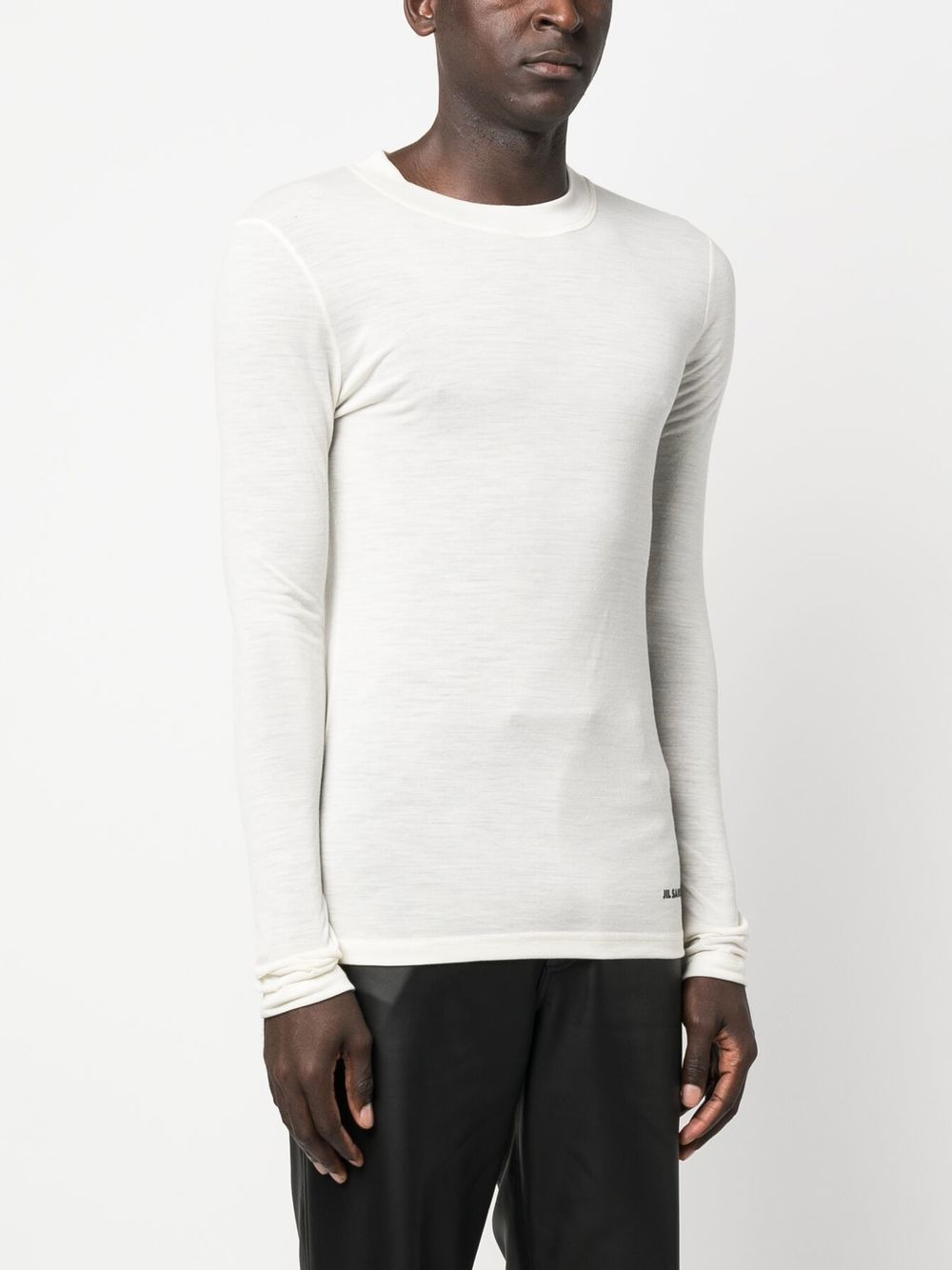 logo-print long-sleeved T-shirt - 3