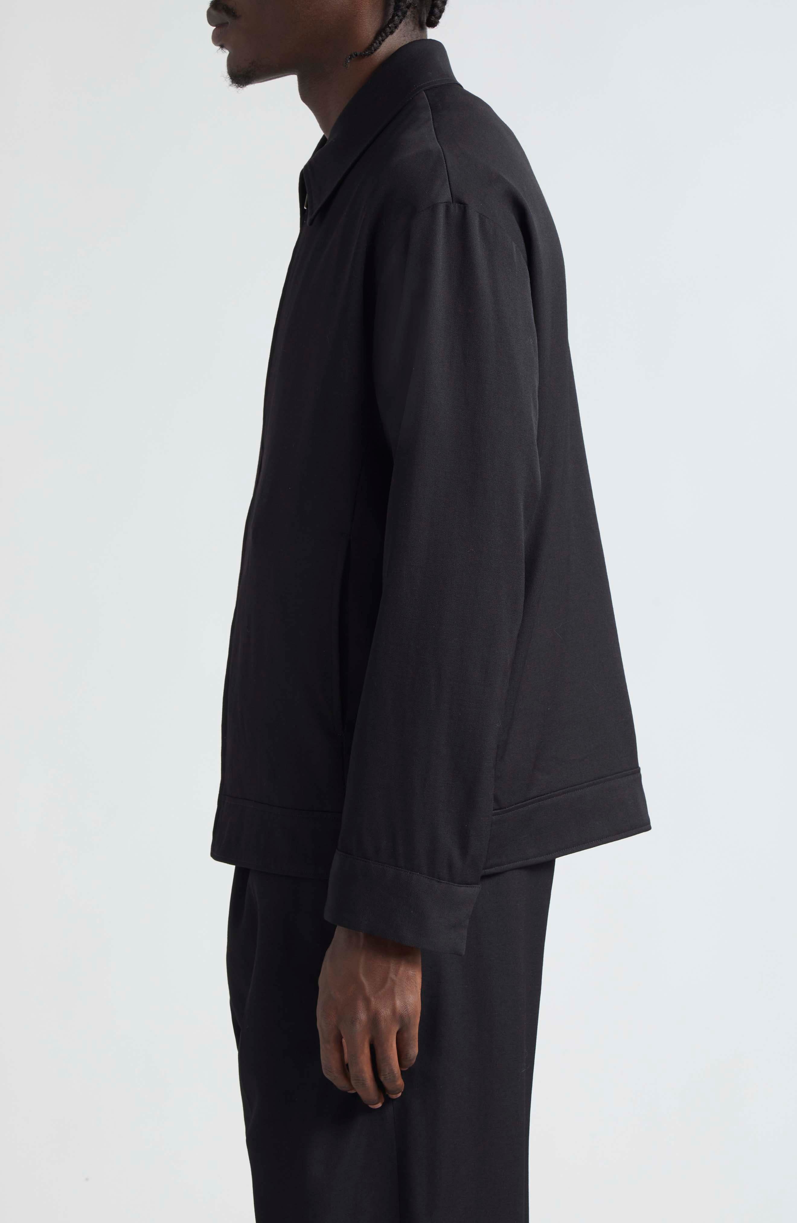 Luther Wool Gabardine Coach's Jacket - 4