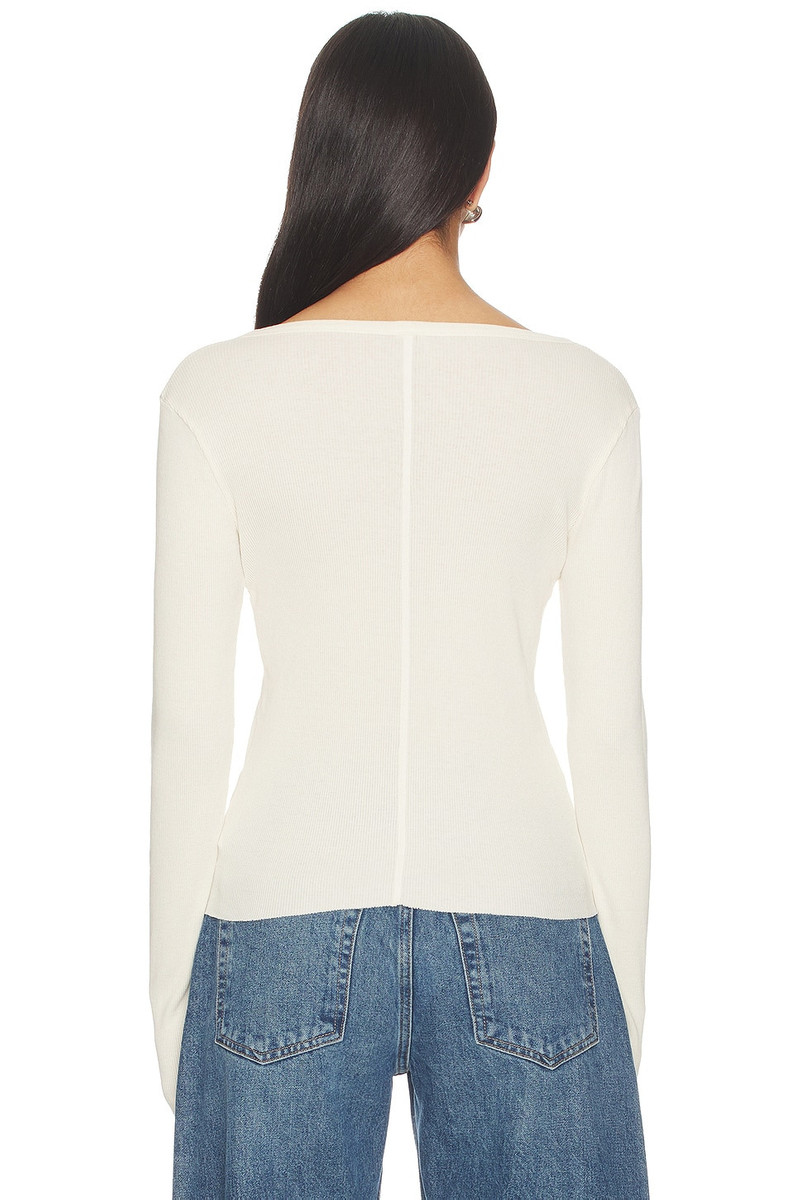 RE/DONE V Cut Baby Long Sleeve Tee outlook