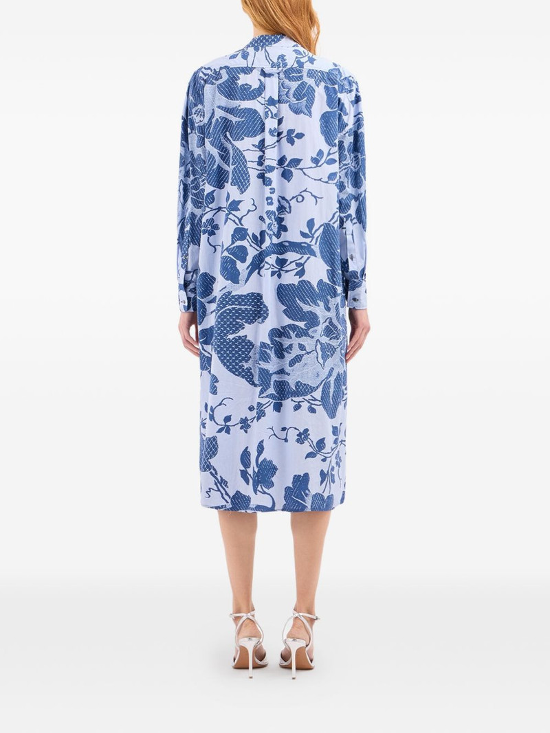 RHI floral midi shirt dress 4