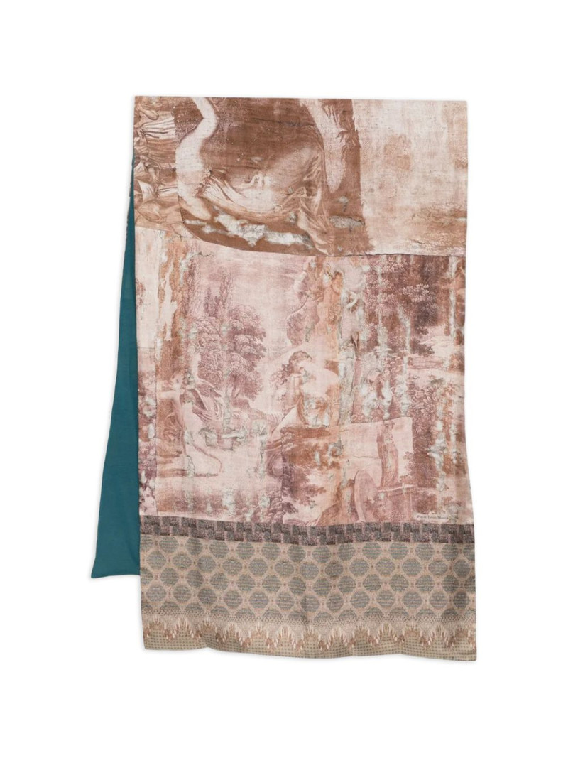 graphic-print scarf 1