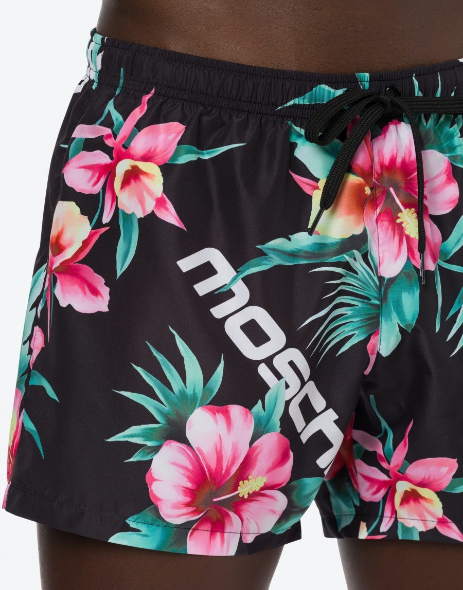 HIBISCUS PRINT BEACH BOXERS - 4