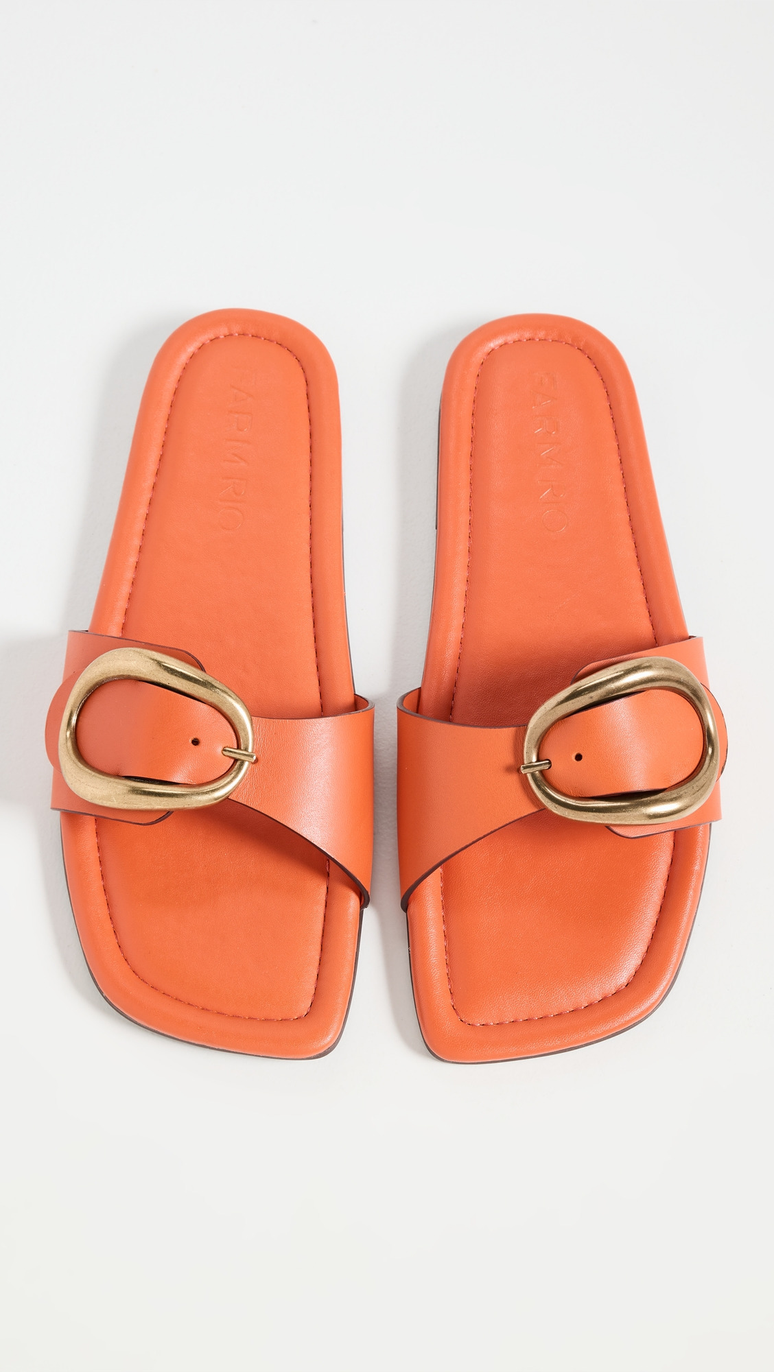 Citrus Buckle Flat Sandals - 2