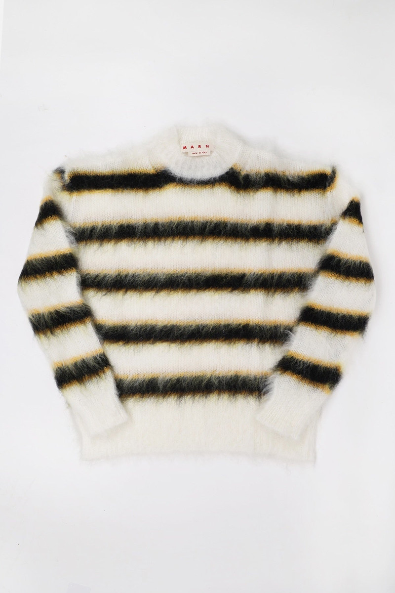ICONIC MOHAIR SWEATER - LILY WHITE 1