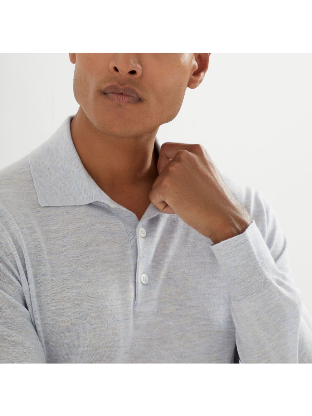 knitted polo shirt - 5