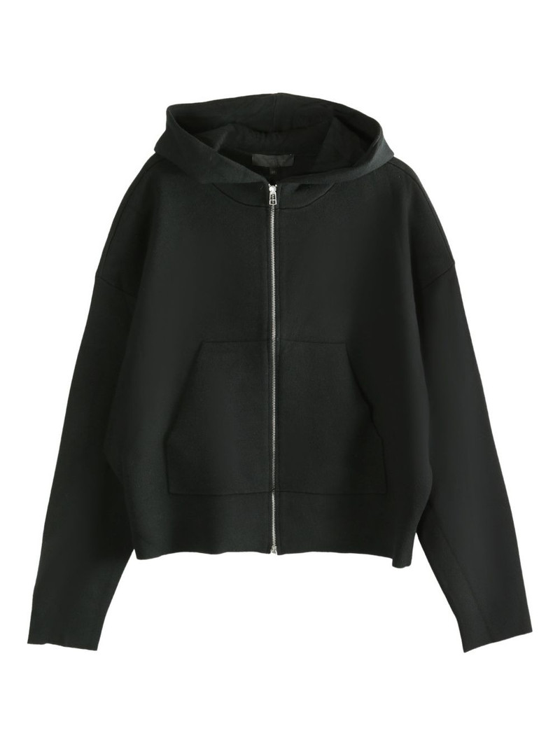 zip-up wool hoodie 1