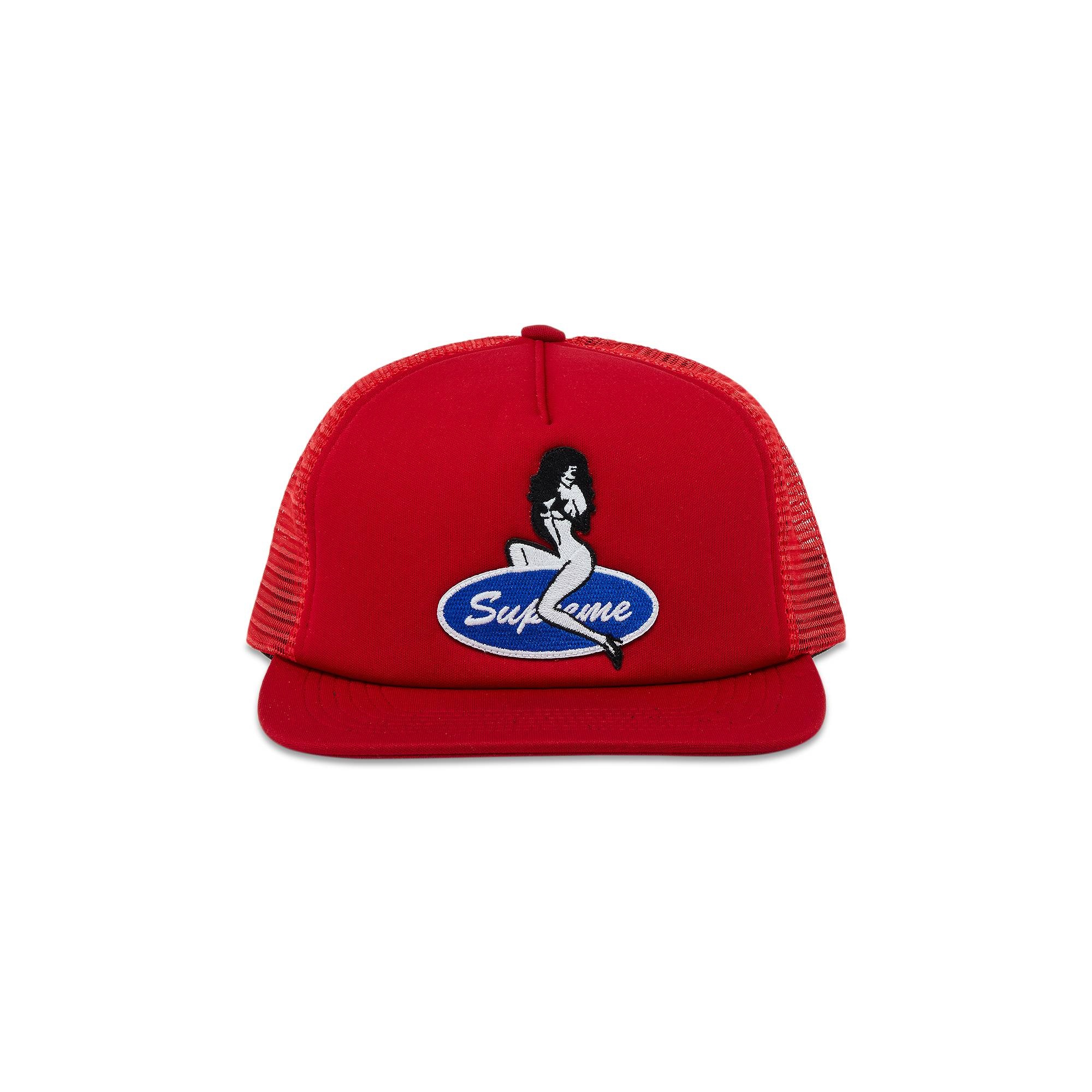 Supreme Pin Up Mesh Back 5-Panel 'Red'