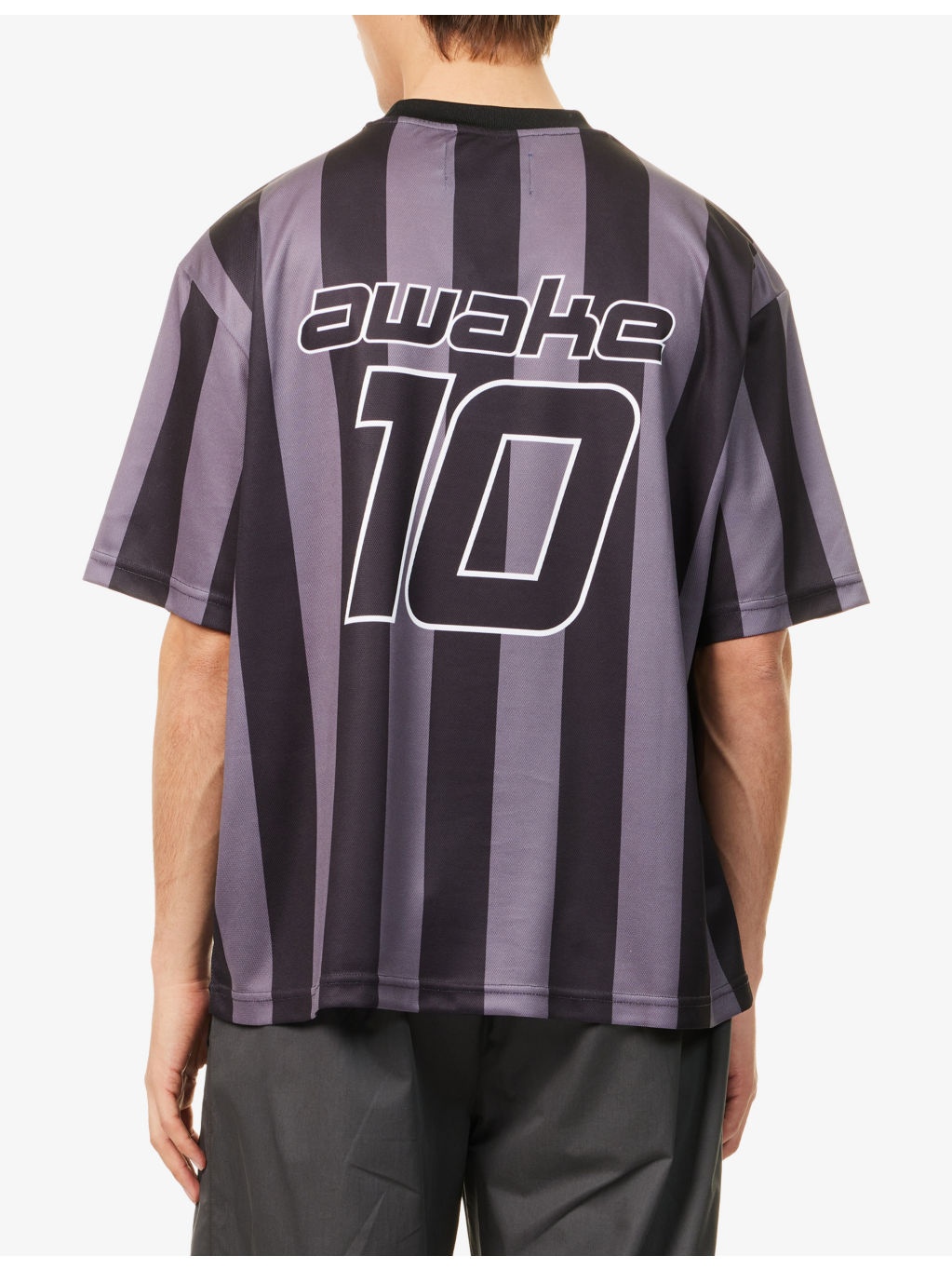Soccer Striped Woven T-Shirt - 4