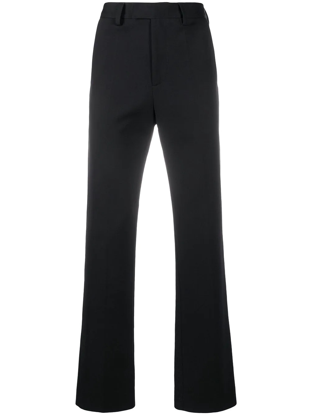 straight leg tailored trousers - 1