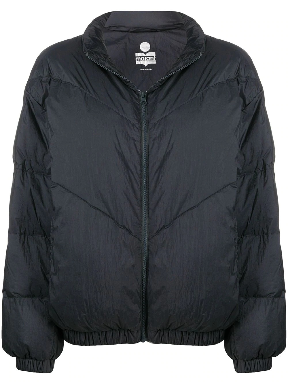 zip-up puffer jacket - 1