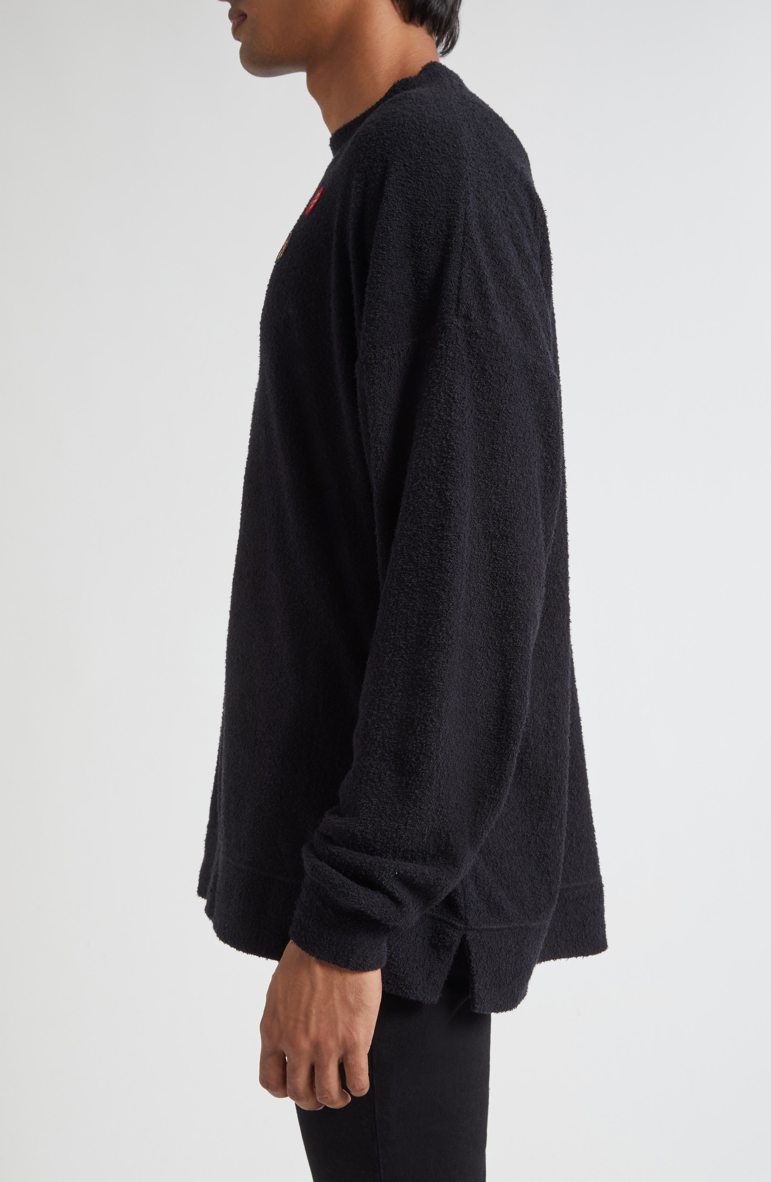 Undercover Embroidered Patch Sweatshirt in Black at Nordstrom - 3