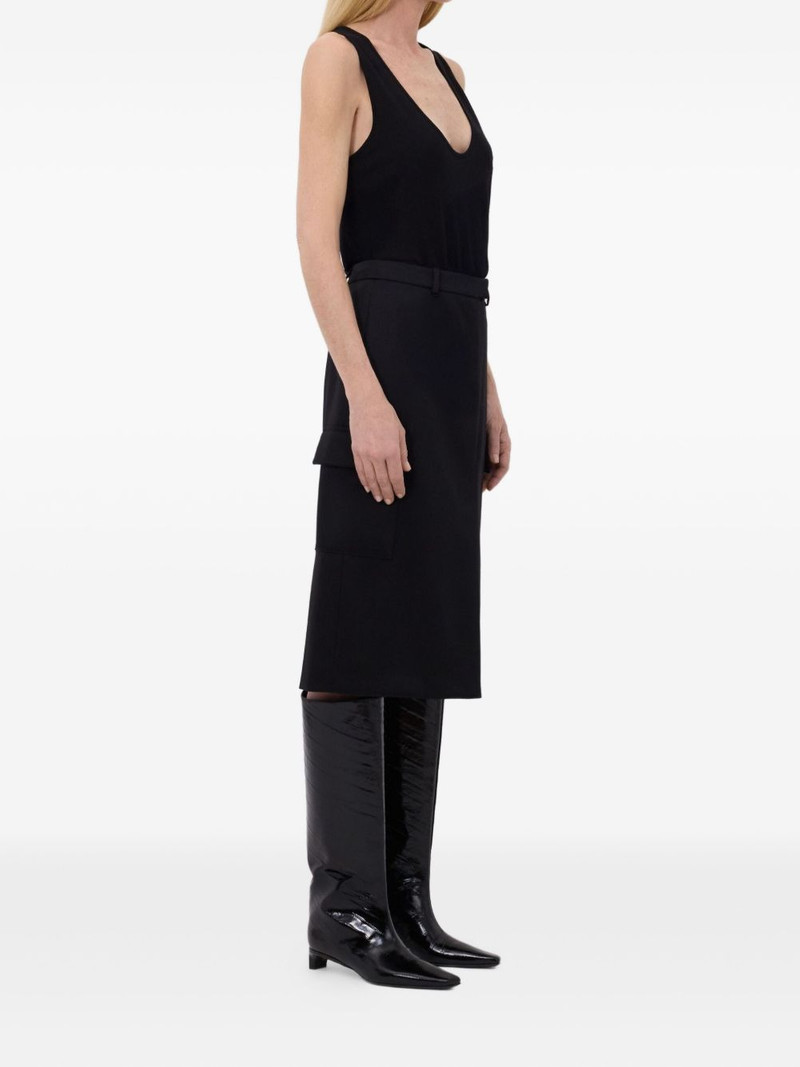 JASPER cargo-pockets pencil midi skirt 3