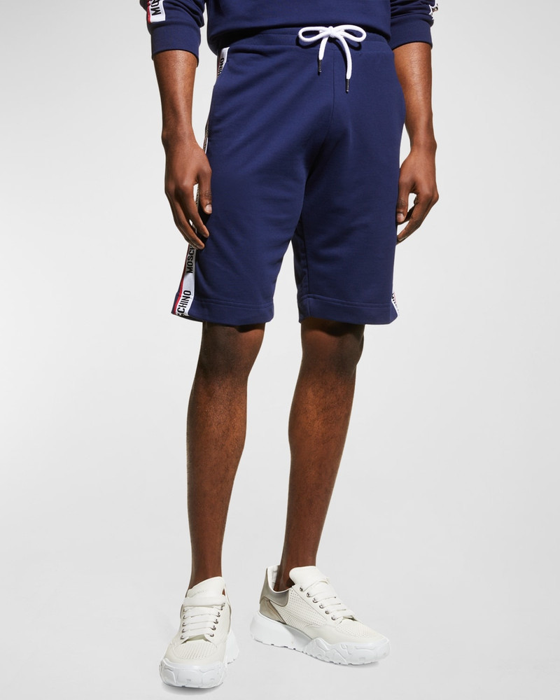 Moschino Men's Logo-Tape Sweat Shorts outlook