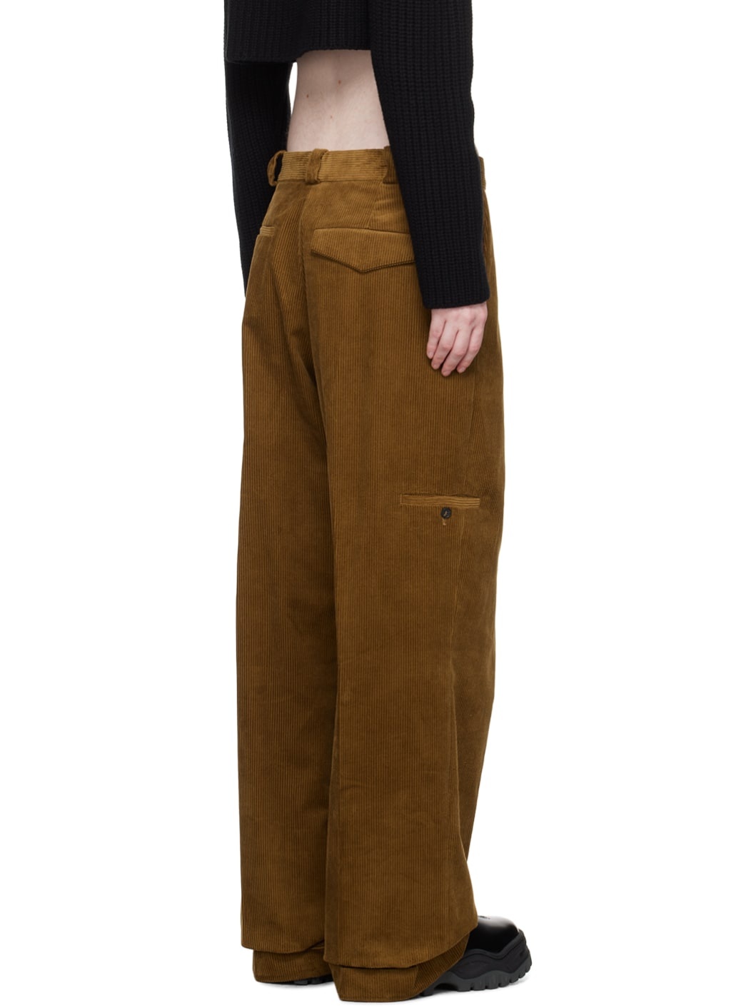 Tan Roxane Trousers - 3