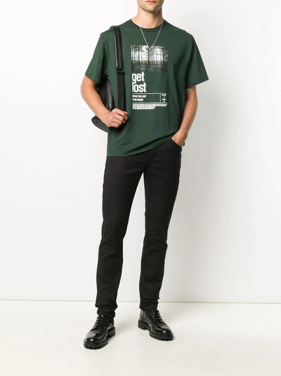 Neil Barrett Get lost graphic-print T-shirt outlook