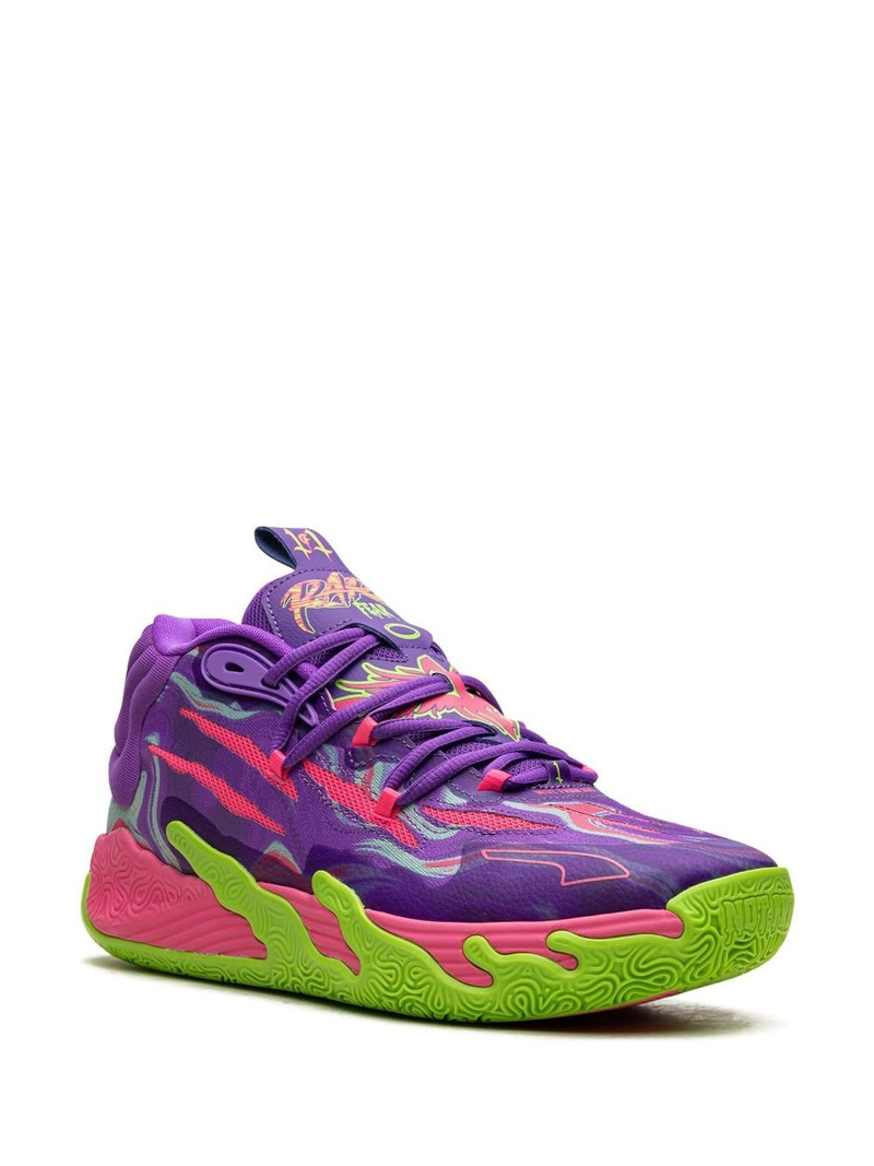 PUMA MB.03 Toxic "Purple Glimmer/Green Gecko" sneakers outlook