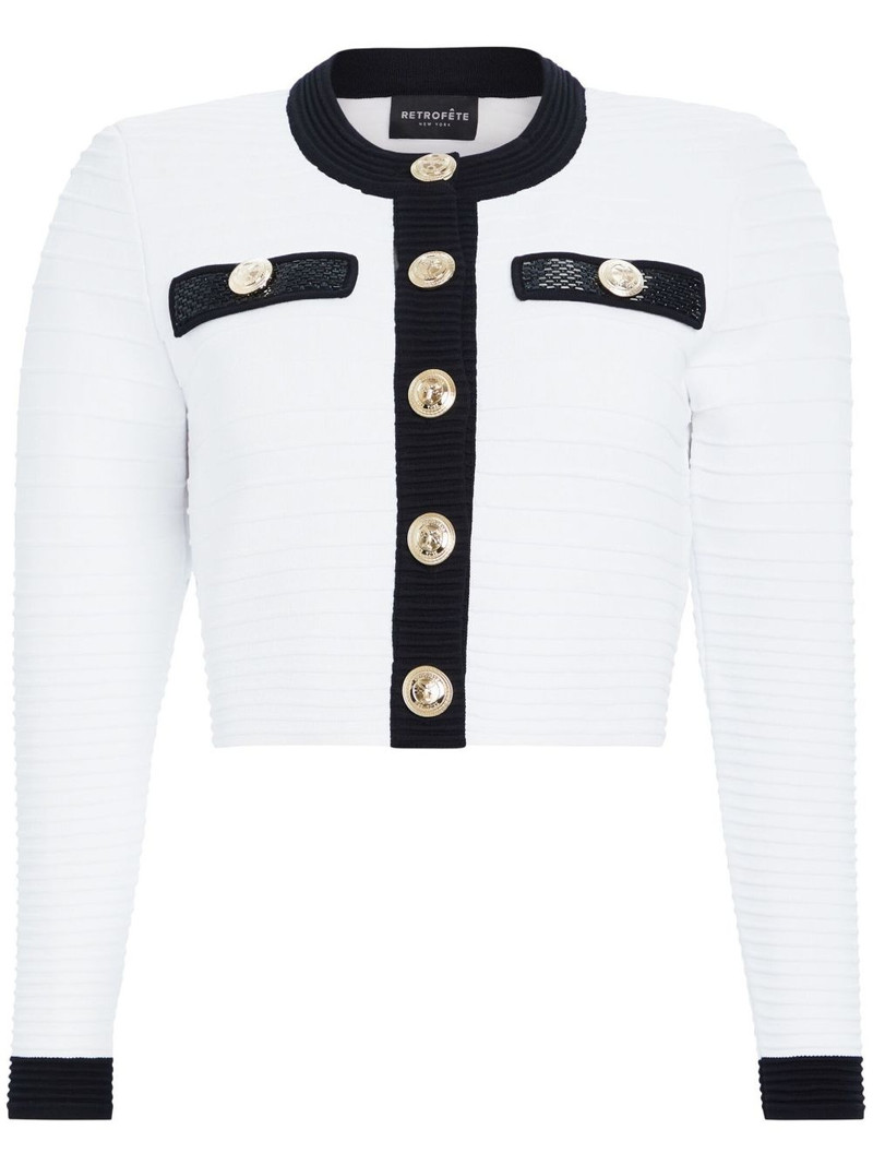 Ainsley cropped knit jacket - 1