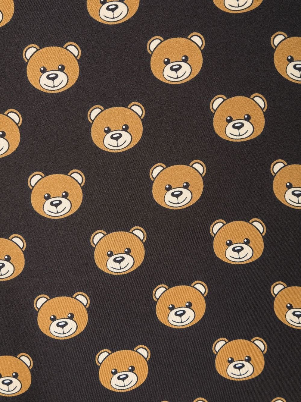 Teddy Bear-print silk foulard - 2