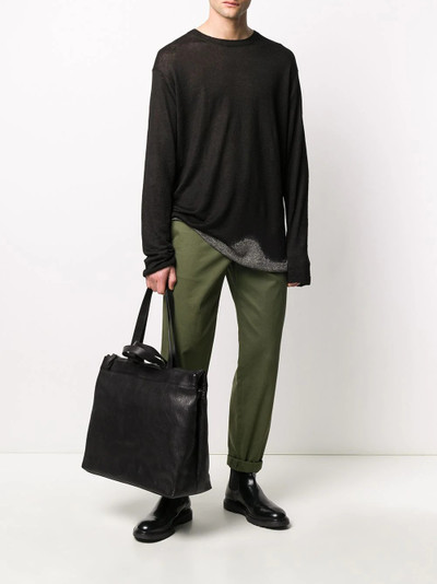 Marsèll grained effect zipped tote bag outlook