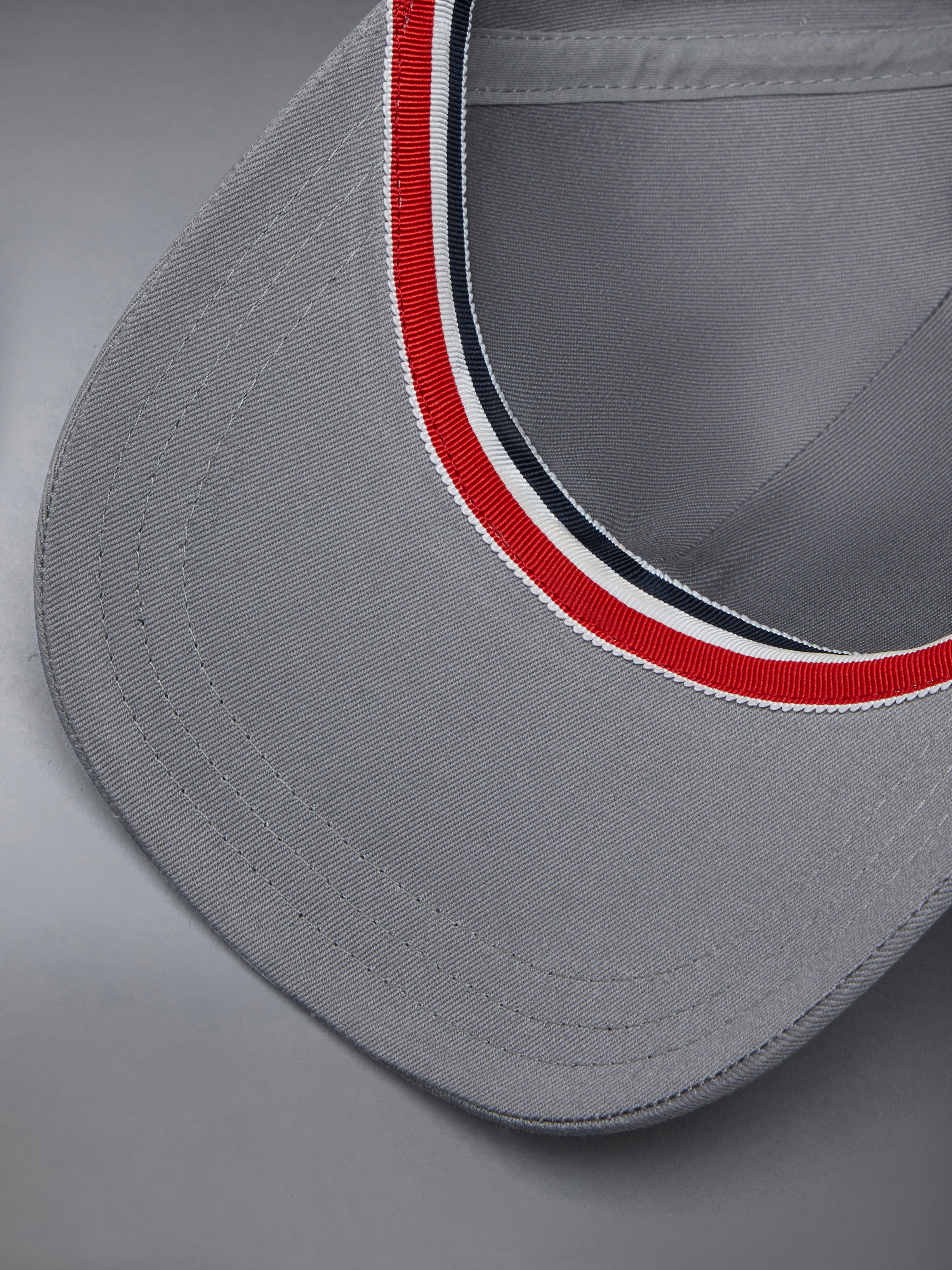 Medium Grey Cotton Twill Baseball Cap - 8