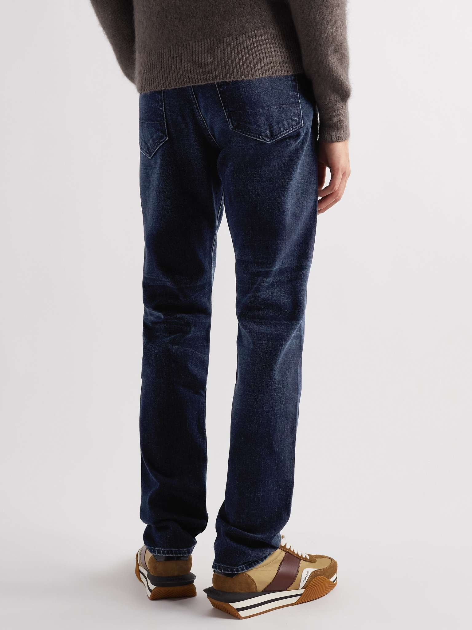 Straight-Leg Garment-Dyed Selvedge Jeans - 4