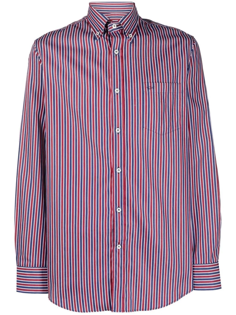 striped cotton shirt - 1