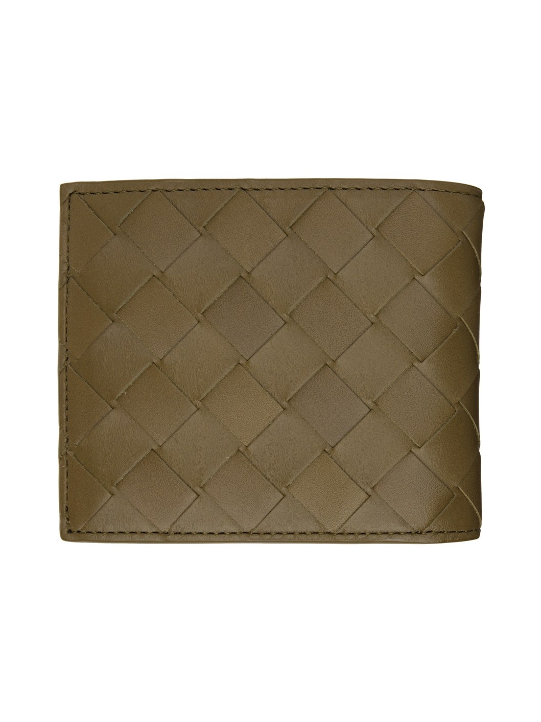 Khaki Intrecciato Wallet - 2