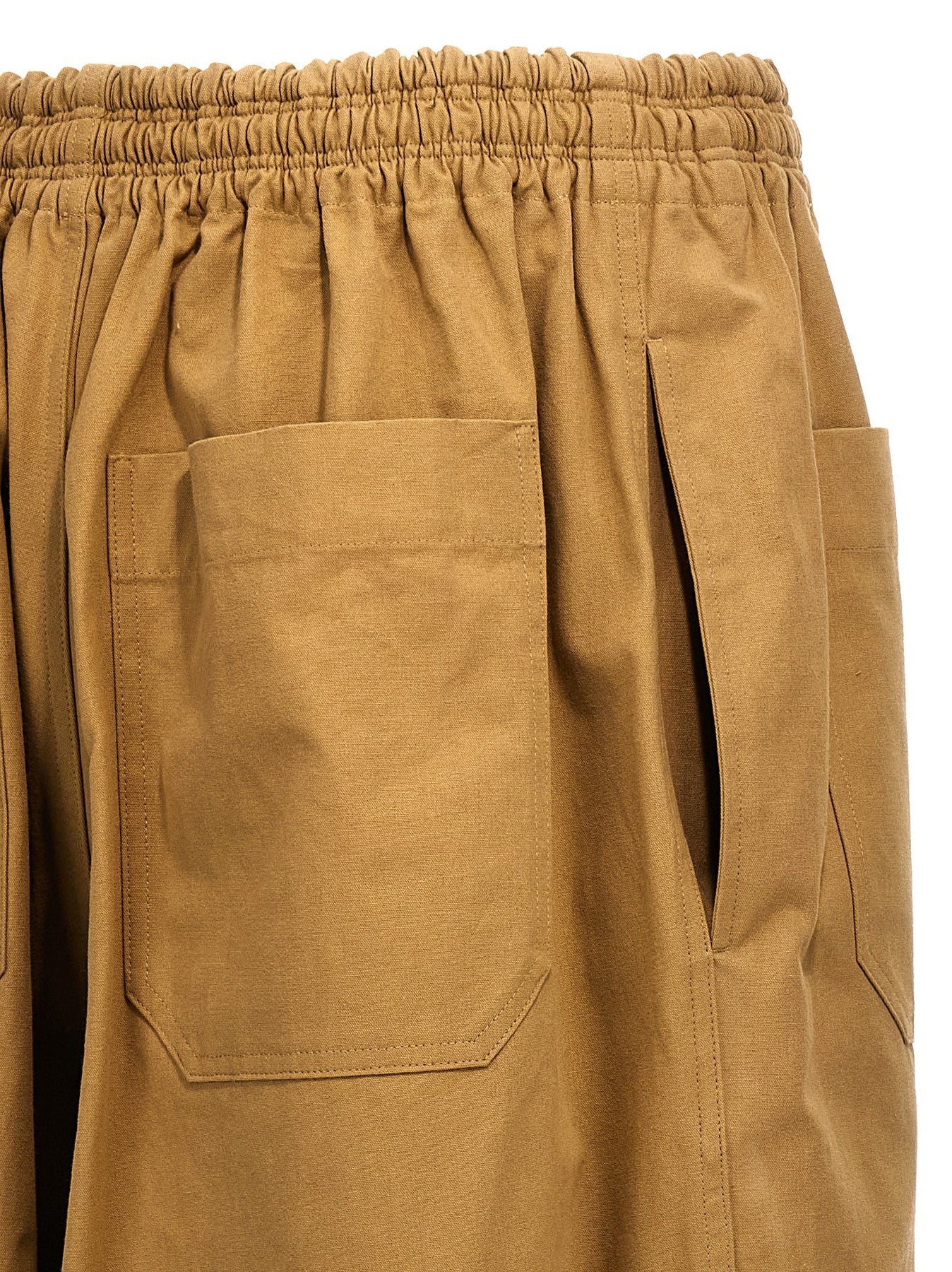 Cotton Trousers Pants Beige - 4