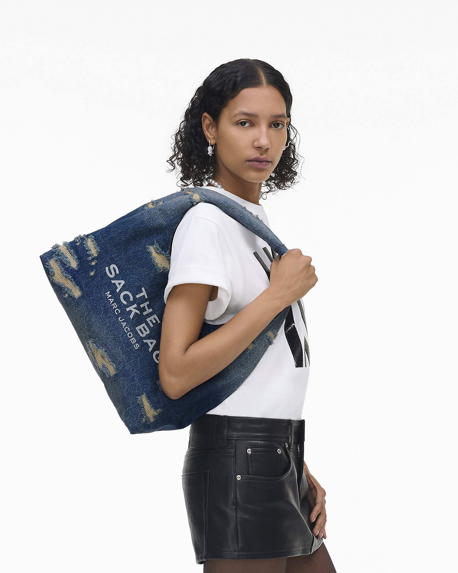 THE RIP AND REPAIR DENIM SACK BAG - 2