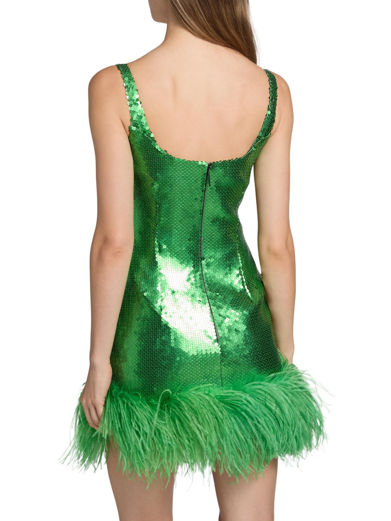 Women's Sior Feather-Trimmed Sequined Minidress - Giada 5